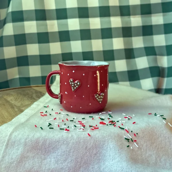 kubek pierniczkowy lowelas czerwień