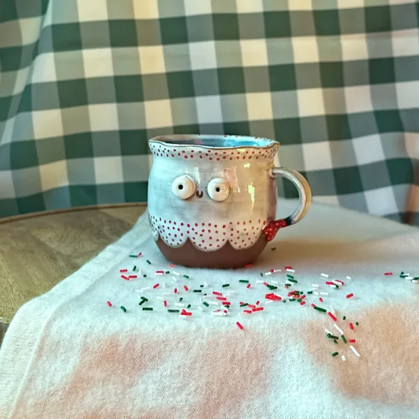 kubek panna z rękawiczką