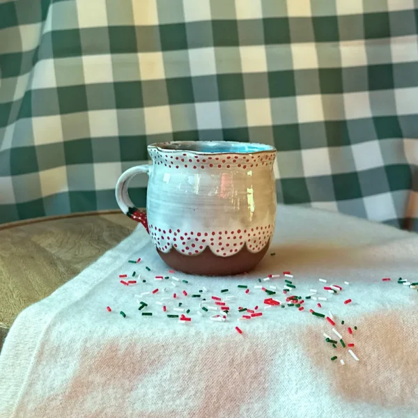 kubek panna z rękawiczką