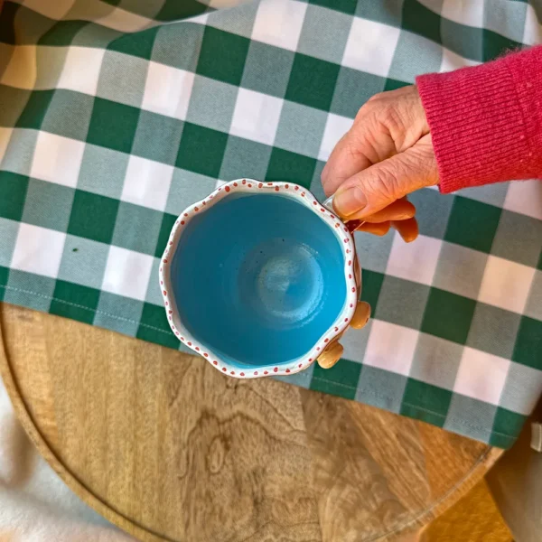 kubek panna z rękawiczką