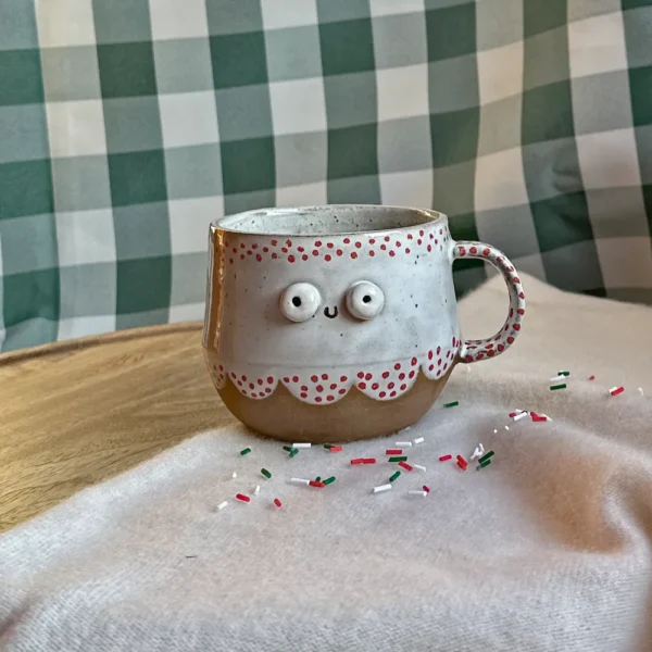 kubeczek panna w zimowej sukience