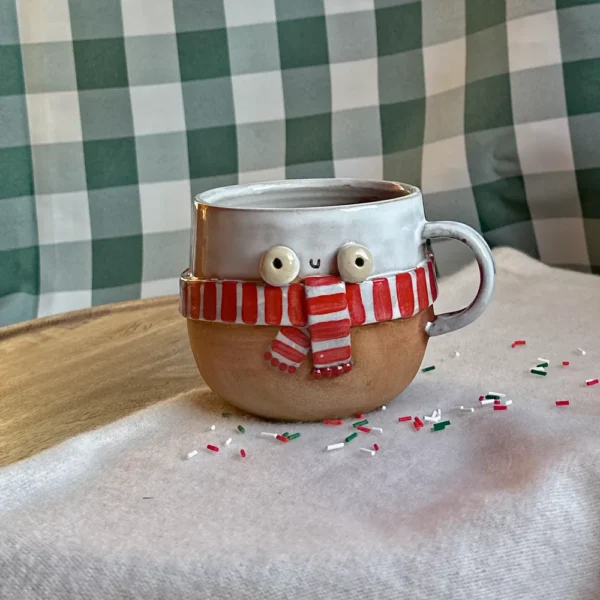 kubek czerwony szaliczek v5