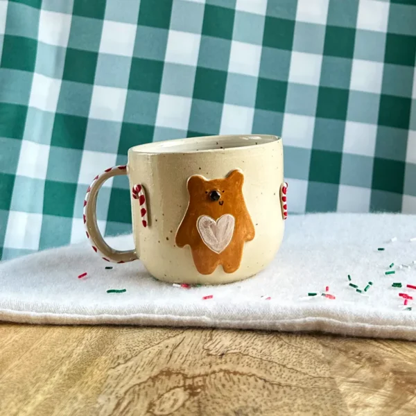 kubek Świąteczny miś