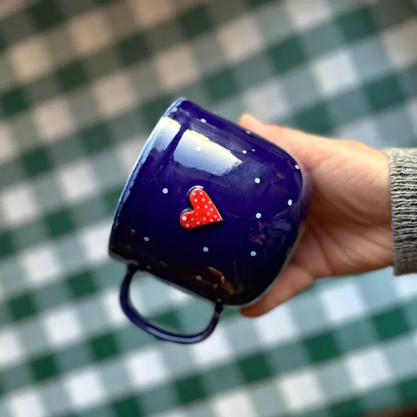 kubek kobaltowy konik