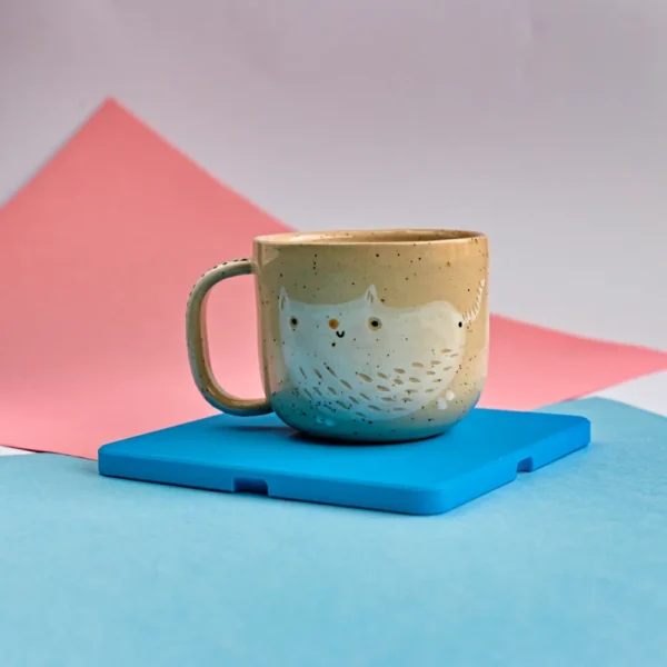 kubek koty rudy i biały